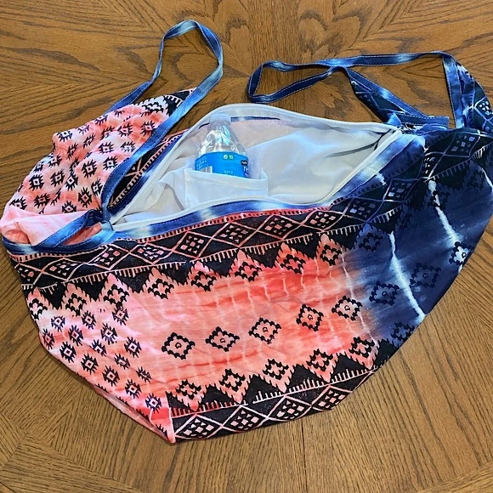 American Summer Party Soft and Sexy Full Zip Market Hobo Bag Festival Flag New